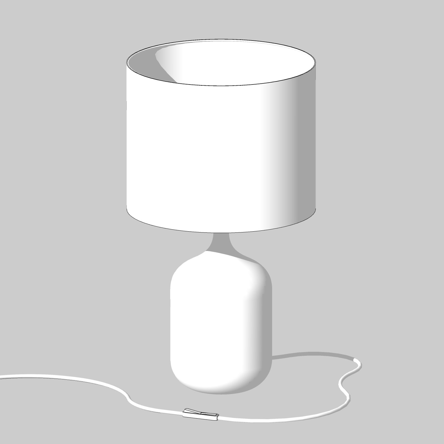دانلود فایل 3D چراغ رومیزی بلوط 1