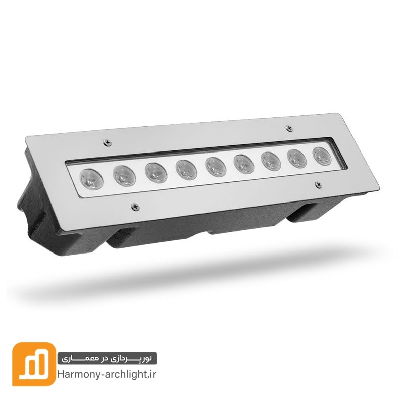 چراغ وال واشر استخری 27 وات توکار چند رنگ (RGB)