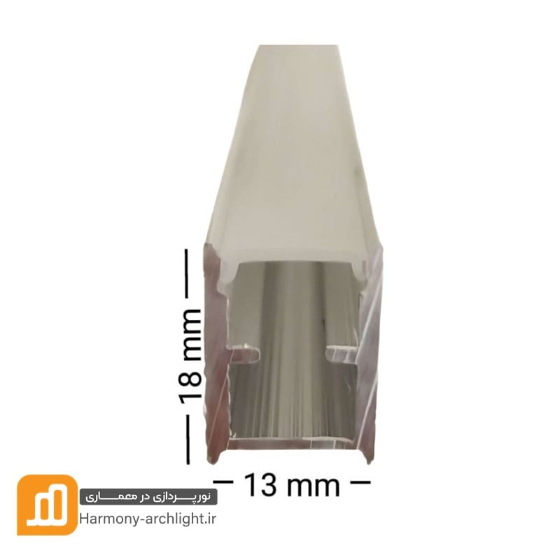 پروفیل تک لاین روکار ارتفاع12 شاخه 3 متری کدPR-1235