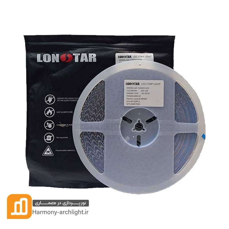 نوار ال ای دی 12 ولت تراکم 240 لان استار 5 متری
