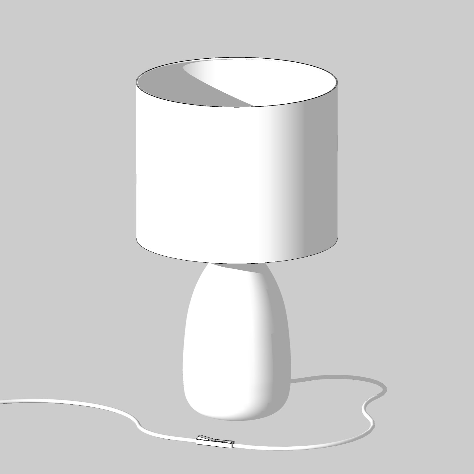 مدل سه بعدی چراغ رومیزی بلوط 5
