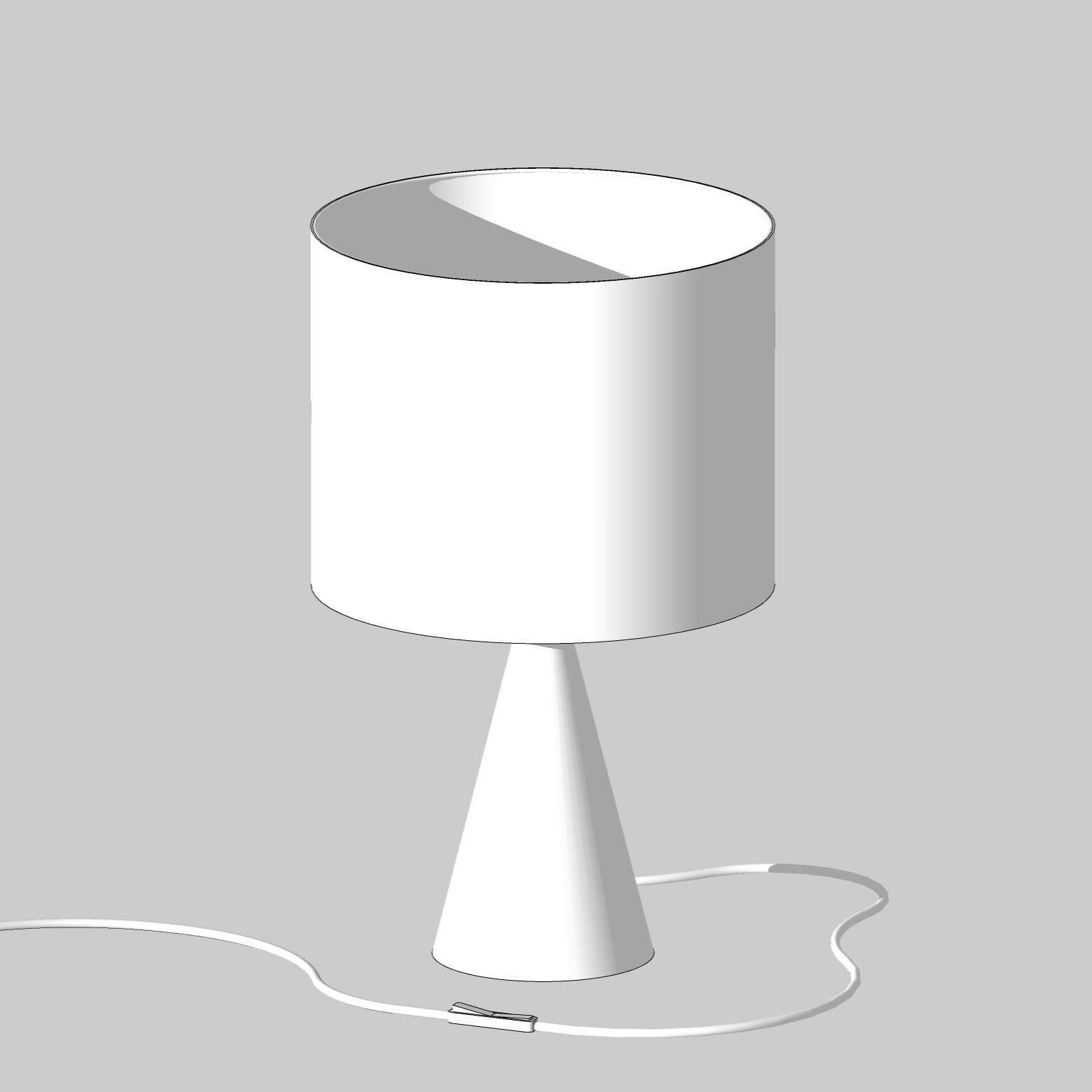 مدل سه بعدی چراغ رومیزی بلوط 6