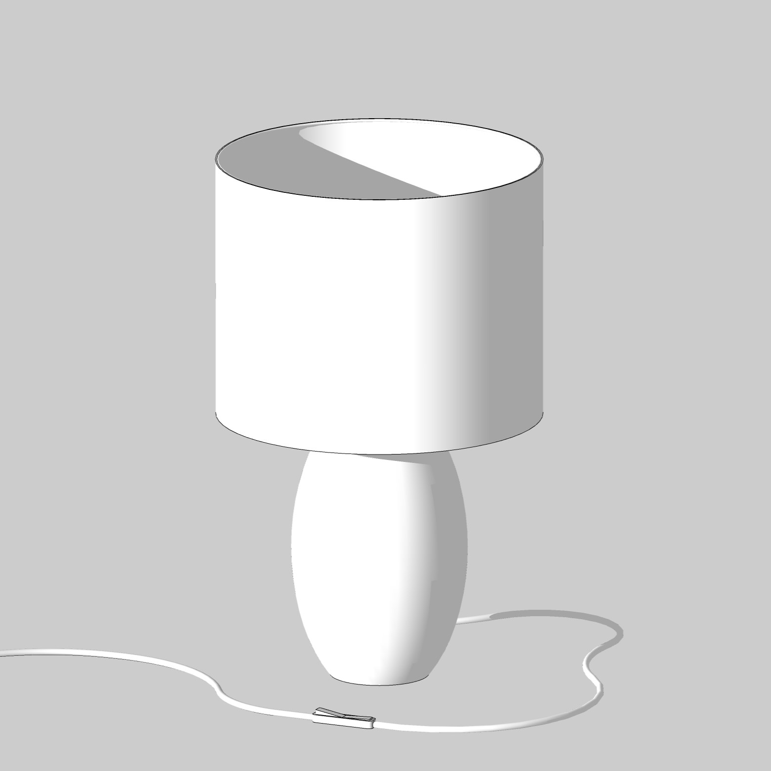 مدل سه بعدی چراغ رومیزی بلوط 7