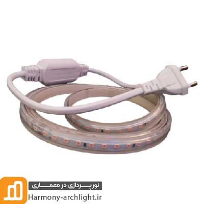 ریسه اس ام دی شلنگی تک رنگ شاهچراغ تراکم 120 + سوکت و ترانس ریسه شلنگی شاهچراغ