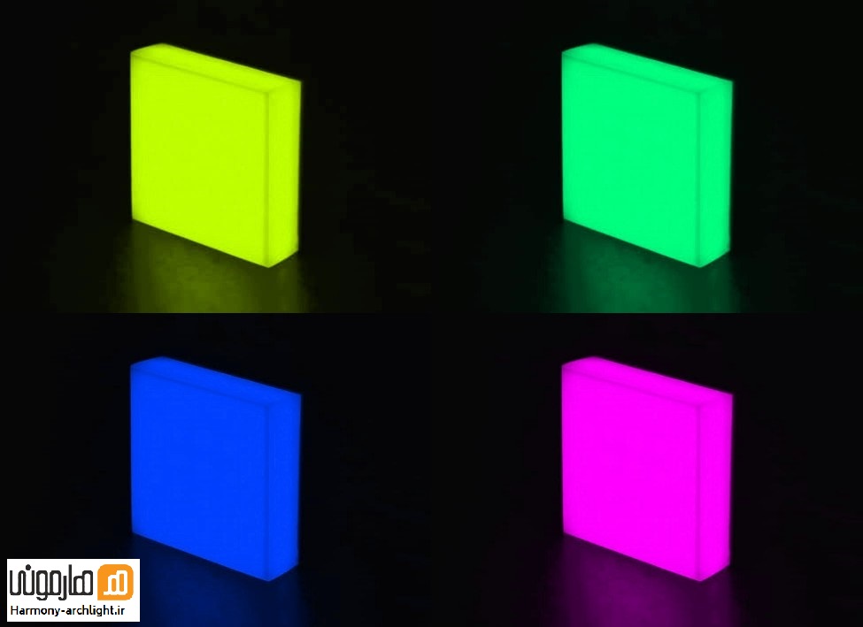سنگ نورانی 8 در 8 RGB